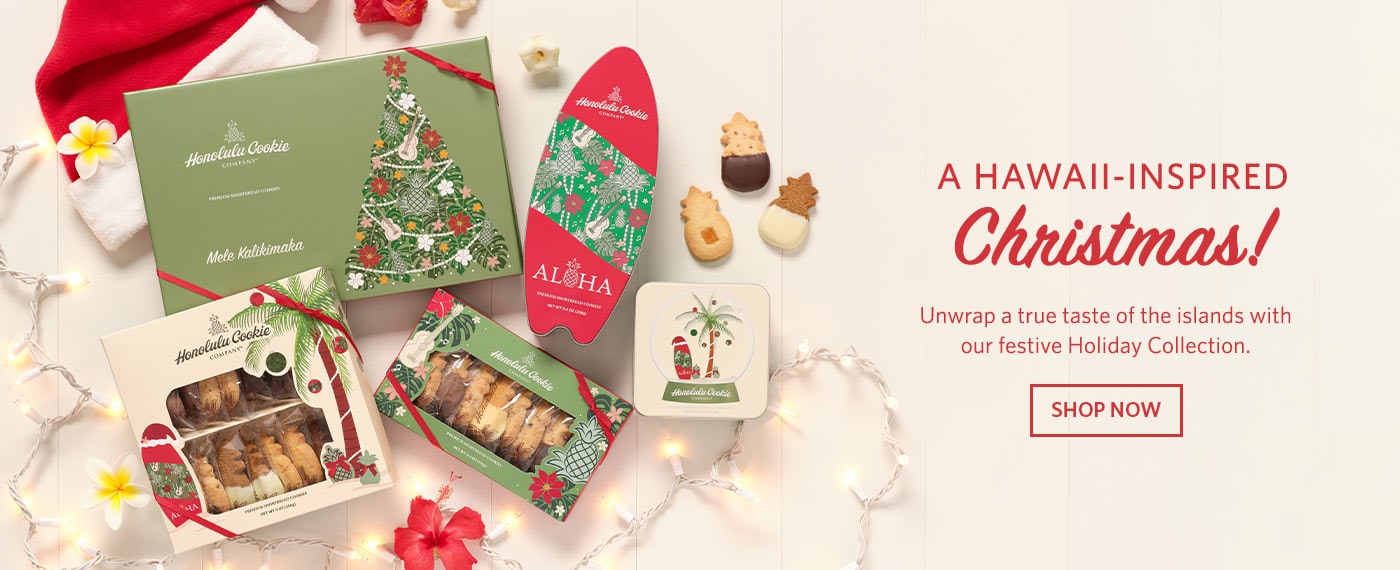 A Hawaii-inspired Christmas! Unwrap a true taste of the islands with our festive Holiday Collection.