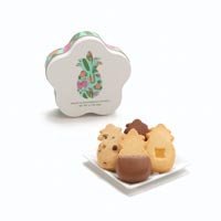 Jana Lam Floral Tin Small with cookies
