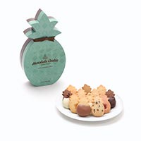 Pineapple Shape Box Large with cookie plate