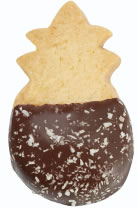 Dark Chocolate Coconut Shortbread Cookie
